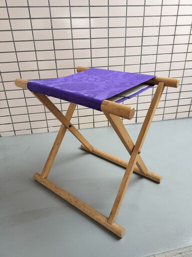 角太足胡床（床几） 白木紫布