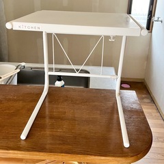 [2点]レンジ上伸縮ラック+ 伸縮キッチンサポートラック