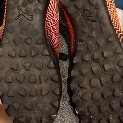 PUMA　プーマ　スニーカー　オレンジ　24.5cm スパイク？の画像