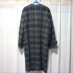 【美品 / Purelast】ピュアラスト ノーカラ－ロングコ－ト サイズLの画像