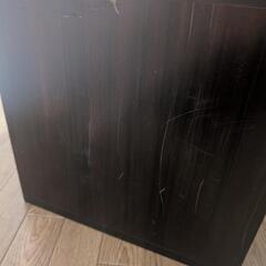 収納棚、ボックス　木目調の画像