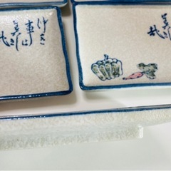 仲良しになれる　四角いお皿　和皿　5点セットの画像