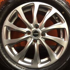 タイヤ走行短め【BS BLIZZAK VRX2 195/65R16】スタッドレス【BALMINUM 16インチ 6J4HPCD100+40】20年製 ライズ ロッキー等　(VTJ037)の画像