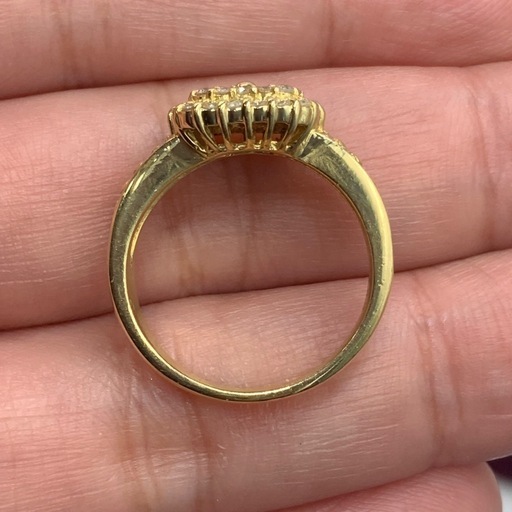 K18 ダイヤモンド　指輪　6.4g 0.8ct 約12号