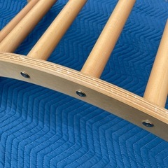 f●■知育シーソー 遊具 木製 体幹トレーニング　子供用クライミングウォール・定価65354円の画像