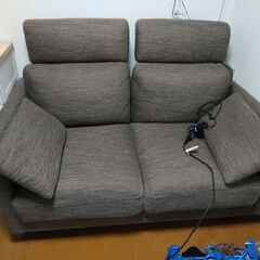 ニトリ　ソファ　二人掛け　美品の画像