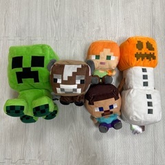 マインクラフトのぬいぐるみ5個セット