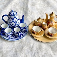 ミニチュア陶器ティーセット