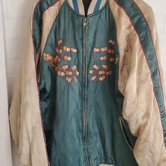 JAPANESE CLASIC SCRIPT/ジャパニーズクラシックスクリプト 花旅楽団 和柄刺繍 リバーシブルスカジャン/M /の画像