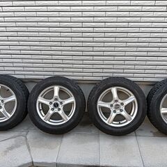 ダンロップ　ウインターマックス　スタッドレスタイヤ　アルミホイル付き　１９５/６５/R15