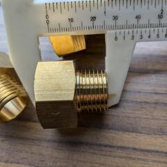 水ガス燃料のための雄ねじの真鍮の管継手4個セットの画像