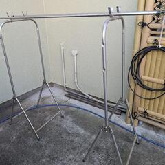 ステンレスの物干し