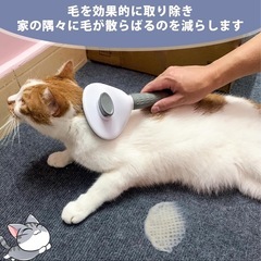 【大特価】猫ブラシ　犬ブラシ　ペット用　簡単毛取り　マッサージしながら抜け毛除去 猫 犬の画像