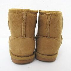女の子 女児 ムートンブーツ ベージュ 19.0cm の画像