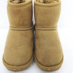 女の子 女児 ムートンブーツ ベージュ 19.0cm の画像