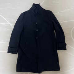ステンカラーコート　ネイビー