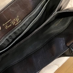 本革　黒　ハンドバッグの画像
