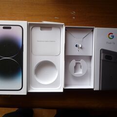 iphoneケーブル、iphone空箱の画像