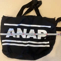 ANAP ショルダーバッグ　黒　通学等にいかが？の画像