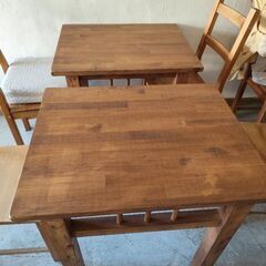 自作　テーブル　ベンチの画像