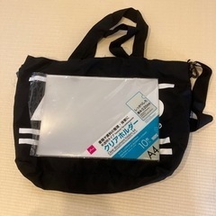 ANAP ショルダーバッグ　黒　通学等にいかが？の画像
