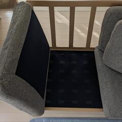 【美品】ソファ　2人掛け　ブラウンの画像