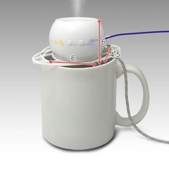 超音波加湿器 ペットボトル加湿器 オーブ ORB USB接続 給...