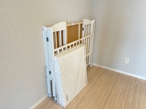 ベビーベッド　70×120サイズ　ハイタイプ　石崎家具　パル