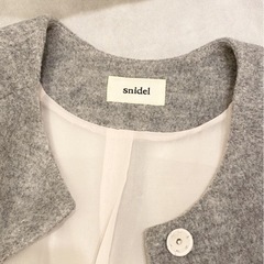 未使用値札付 snidel ガウンコート ハーフコート スナイデル グレーの画像