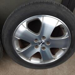 エリシオンプレステージ　タイヤホイール　225-50-18　ヨコハマブルーアースヒビあり　早い者勝ちで15000円にします。の画像