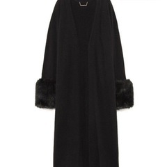 未使用 snidel ファースリーブロングカーディガン コート ...