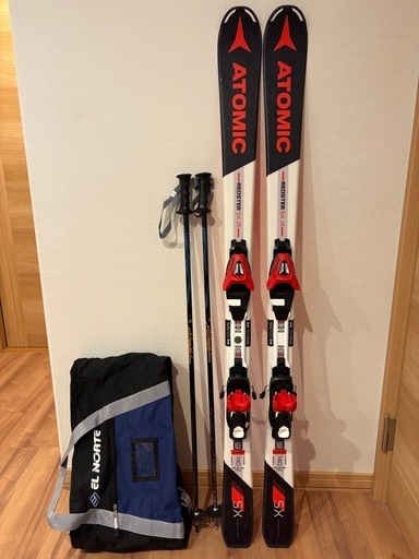 ATOMIC  スキー　140  ストック&ケース付