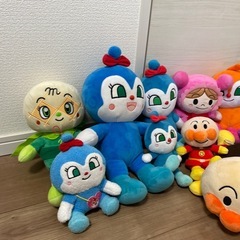 アンパンマン　ぬいぐるみセットの画像