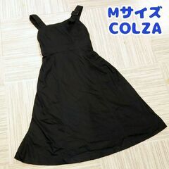 Mサイズ　COLZA　ロング丈　ジャンパースカート　黒