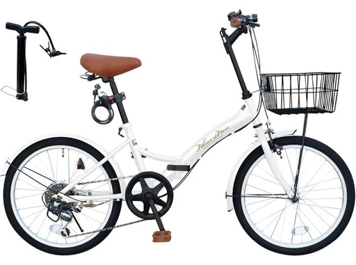 自転車　フロントバスケット付き
