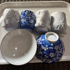  ほぼ未使用　ご飯茶碗＆湯呑みセット の画像