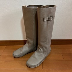 ロングブーツ　ブーツ　本革　24.5cm