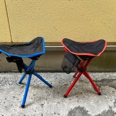 アウトドアチェア 折りたたみ椅子 コンパクトイス 三脚　軽量　２...