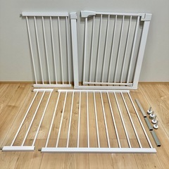 ベビーゲート本体 + 拡張フレームセット 幅広 つっぱりタイプ 
