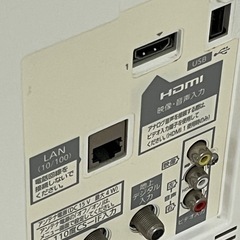 【故障可能性あり】パナソニックピンク色のテレビ＋ケーブルの画像