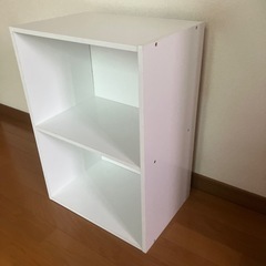 ★カラーBOX（白2段）「美品」