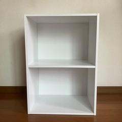 ★カラーBOX（白2段）「美品」の画像