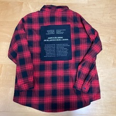 チェックシャツ　160の画像
