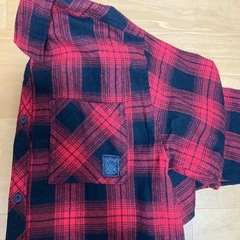チェックシャツ　160の画像
