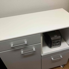 受け渡し調整中→【キッチンカウンター】キャスター付き調理スペース...