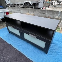 f●■IKEAイケア・BRIMNES ブリムネス テレビ台, ブラック, 120x41x53 cmの画像