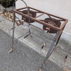 お庭のアンティークに　ジャンク　アウトドア　ガスコンロの画像