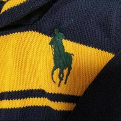 POLO RalphLauren 110 4T  コットン セーター ニット正規品 ポロラルフローレン  ショールの画像