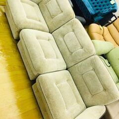 カリモク　ヴィンテージ　3人がけソファ　レトロ