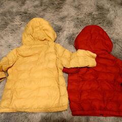 【2点set】UNIQLO baby ﾕﾆｸﾛ  80＆90　中綿 コート ジャケットの画像